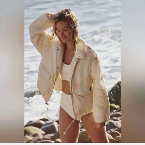 Free People Movement, Off the Bleachers Coaches Jacket, size XS - Picture 6 of 13